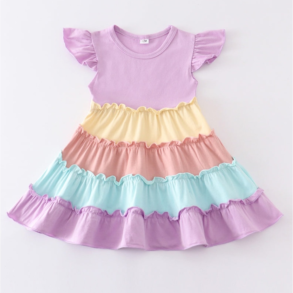 Lavender Ruffle Dress